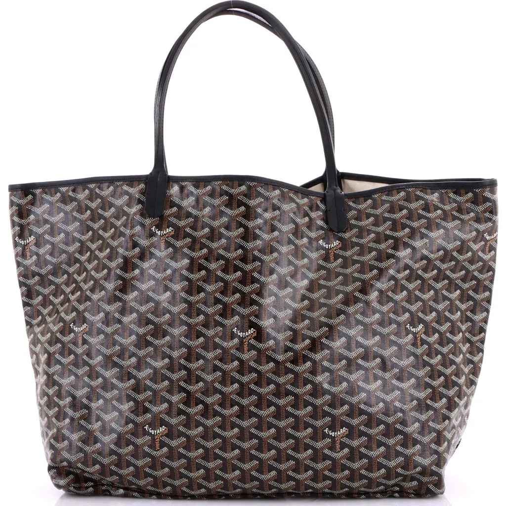 Pre-Owned Goyard Saint Louis Tote Coated Canvas GM in Black at Nordstrom, Size Medium | Nordstrom