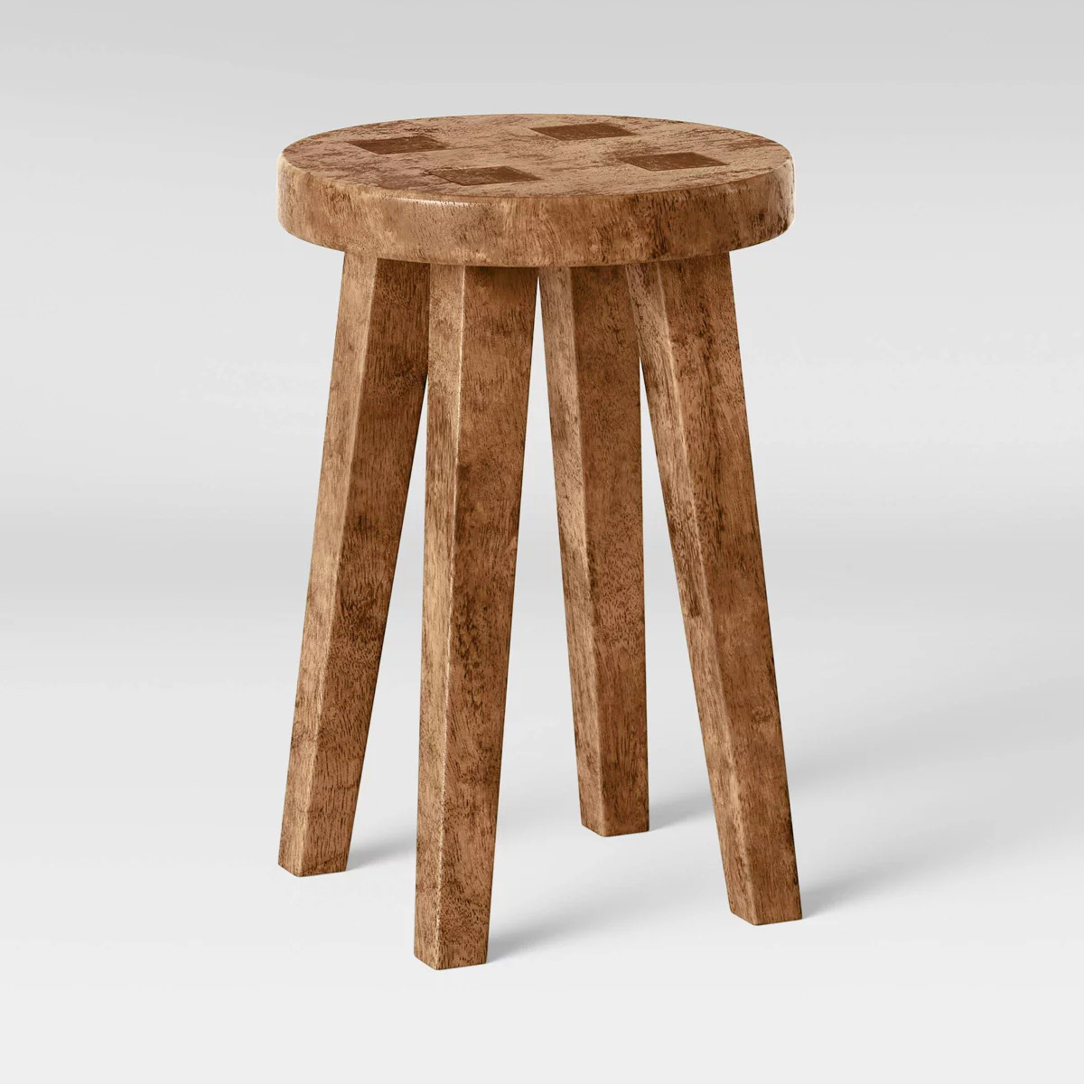 Woodland Tall Carved Wood Table Black - Threshold™ | Target