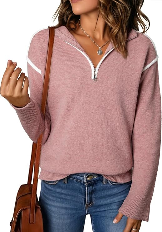 EVALESS Sweaters for Women 2026 Fashion Trendy Fall Winter Knit Pullover | Amazon (US)