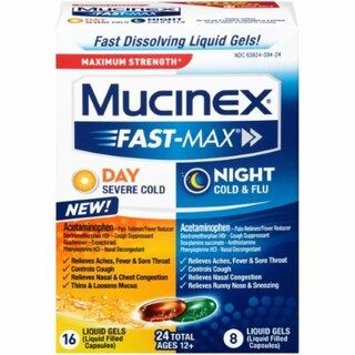 Mucinex Sinus-Max Day Severe Cold/Night Cold & Flu Liquid Gels (Pack of 3) | Kroger