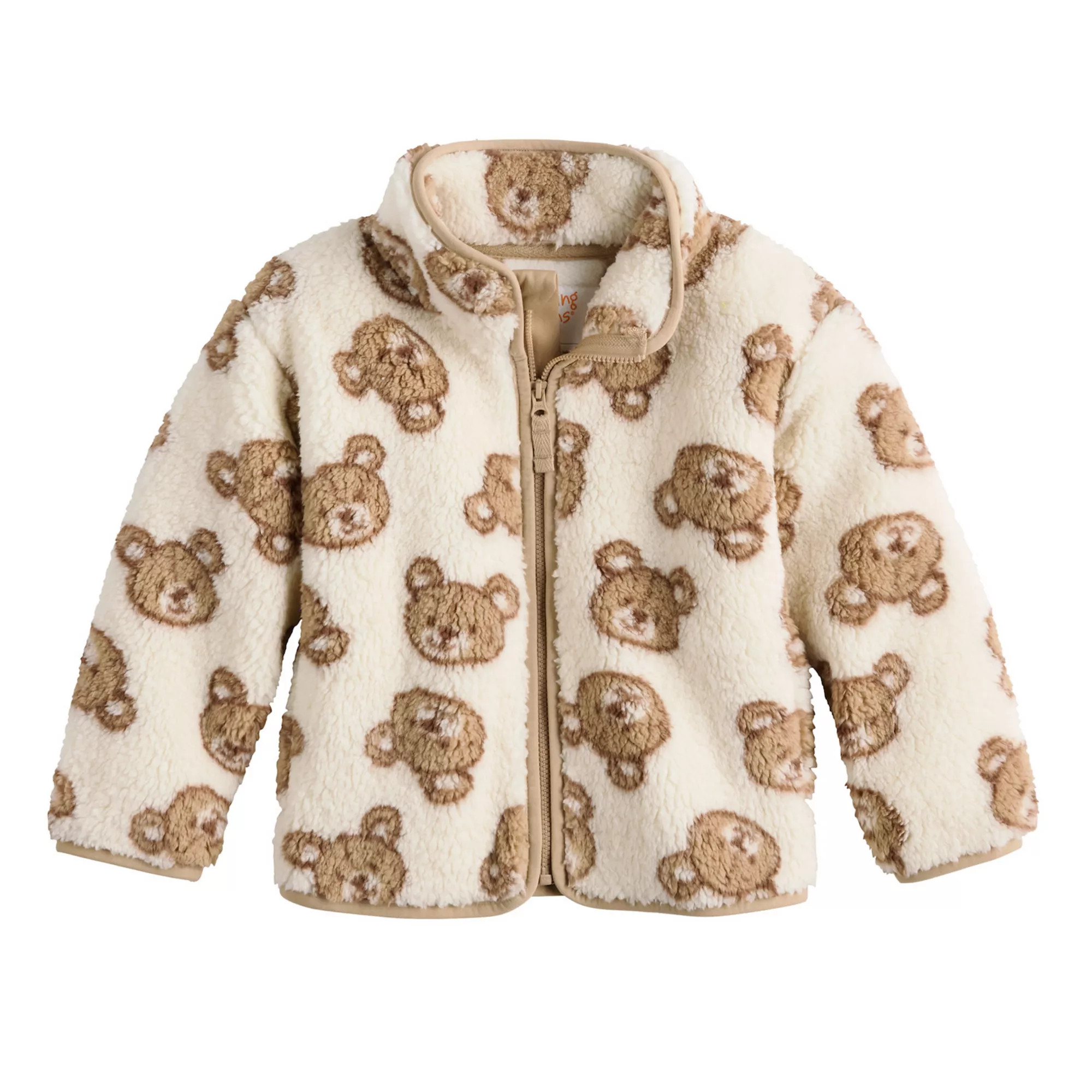 Baby & Toddler Jumping Beans® High Pile Fleece Jacket with Bear Print | Kohl's