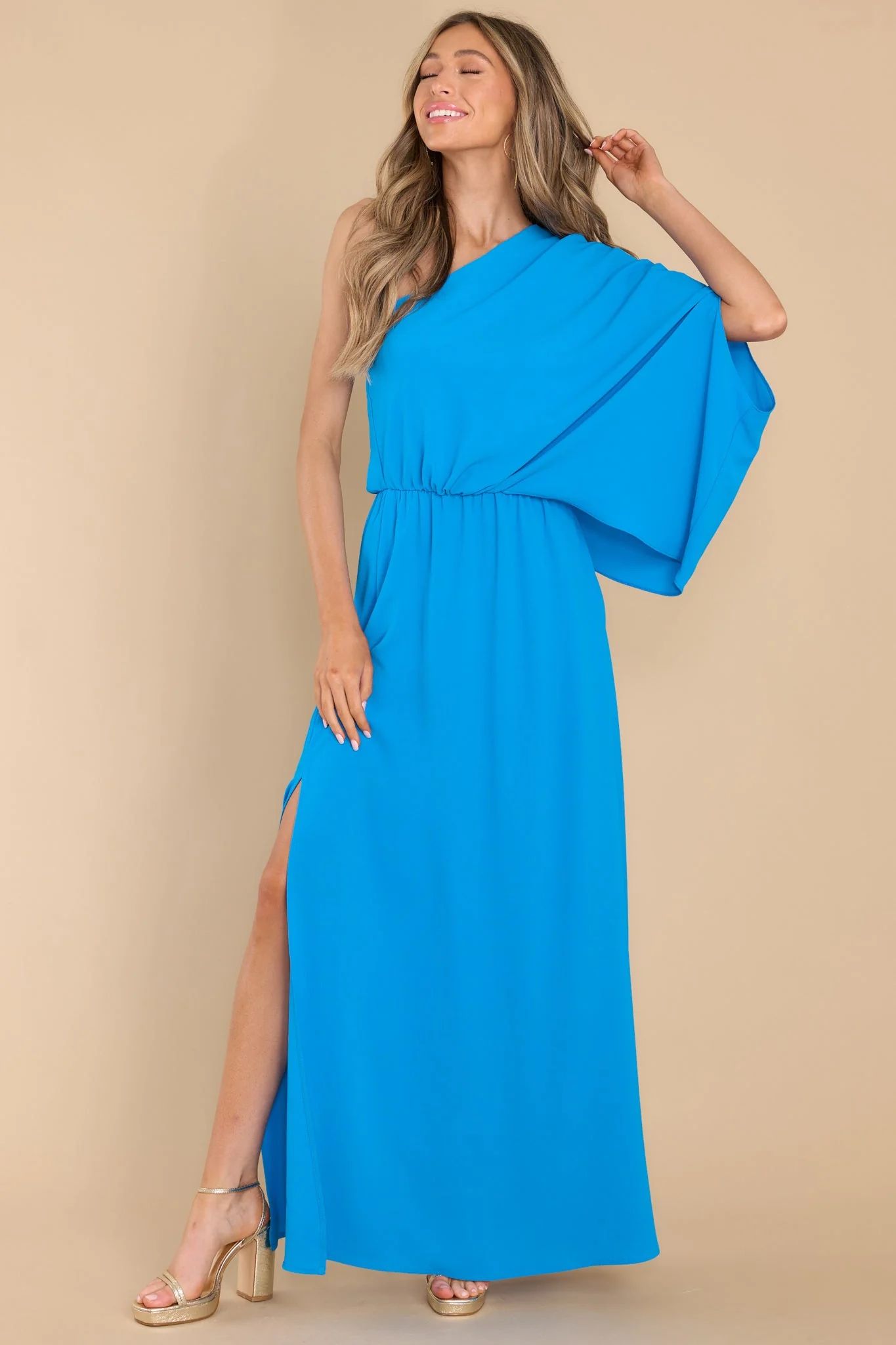 Get Obsessed Blue Maxi Dress | Red Dress 