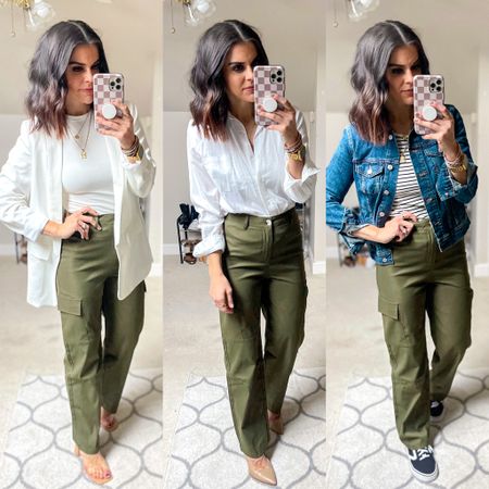 3 ways to style cargo pants! Sized up to a M in these $15 shein pants! 

#LTKstyletip #LTKSeasonal #LTKunder50
