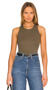 Commando Luxury Rib Racerback Tank in Olive from Revolve.com | Revolve Clothing (Global)