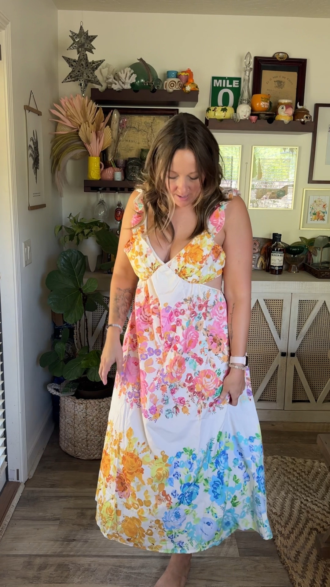 My thoughts on the viral Amazon floral dress with the cutouts… 🌸

#LTKFindsUnder50