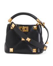 VALENTINO
Made In Italy Leather Mini Roman Satchel With Studs
$1,999.99
Compare At $2690 
help
 | TJ Maxx