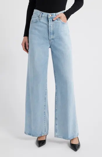 FRAME Le Low Baggy Wide Leg Jeans in Ettie Grind at Nordstrom Rack, Size 29 | Nordstrom Rack
