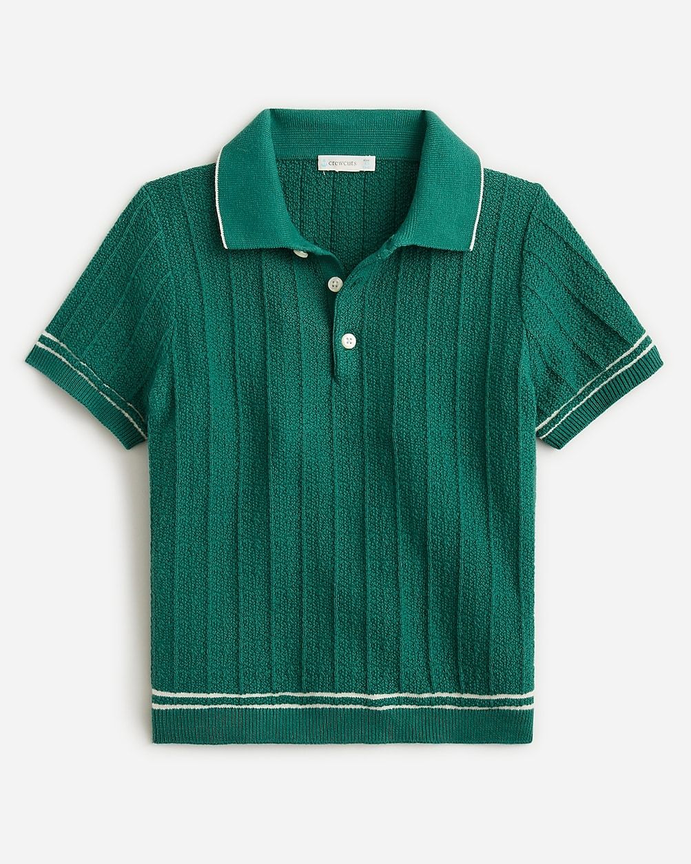 Boys' tipped short-sleeve sweater-polo in cotton | J.Crew US