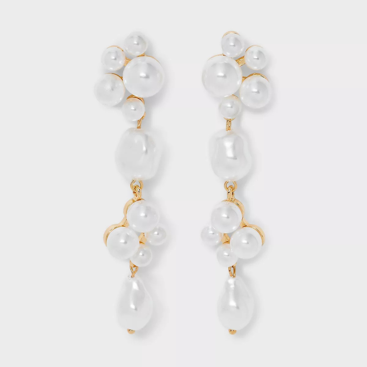 Pearls Drop Earrings - A New Day™ Ivory | Target