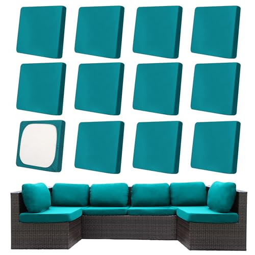 MRGSDL 12Pcs Patio Cushion Covers, Outdoor Stretch Cushion Covers, Washable | Amazon (US)