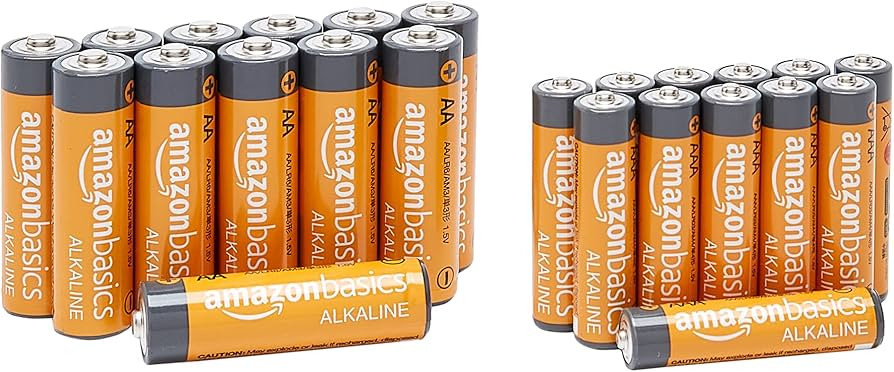 Amazon Basics 24 Count AA & AAA High-Performance Batteries Value Pack - 12 Double AA Batteries and 1 | Amazon (US)