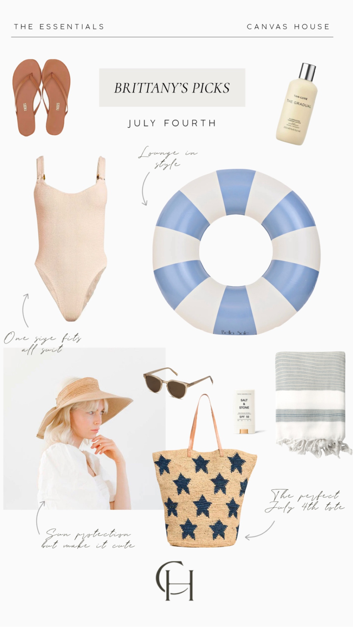 The essentials for the perfect Fourth of July pool day☀️