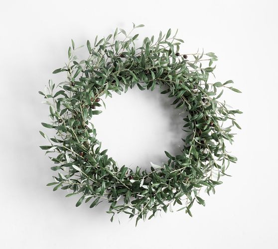Faux Olive Wreath & Garland | Pottery Barn (US)