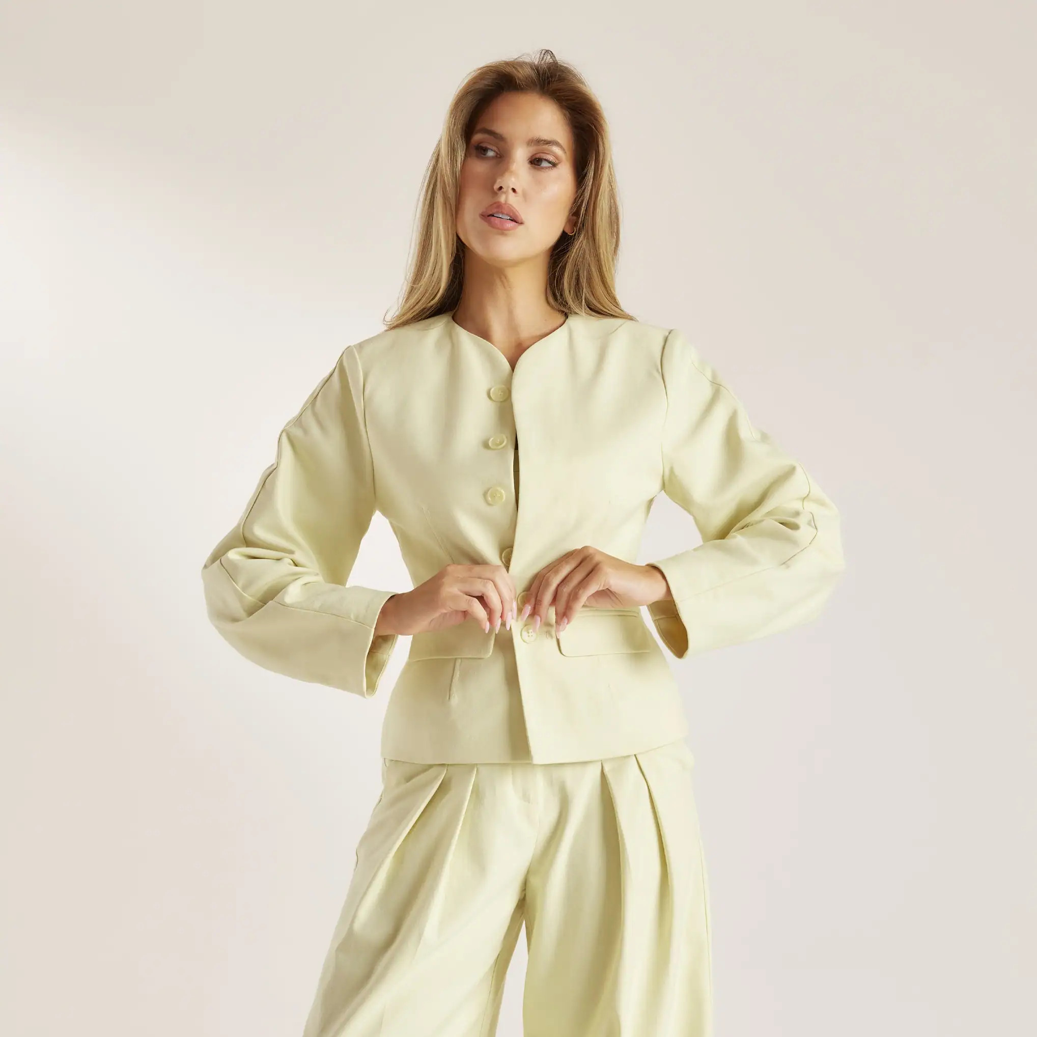 Structured Jacket - Buttermilk | Lounge UK
