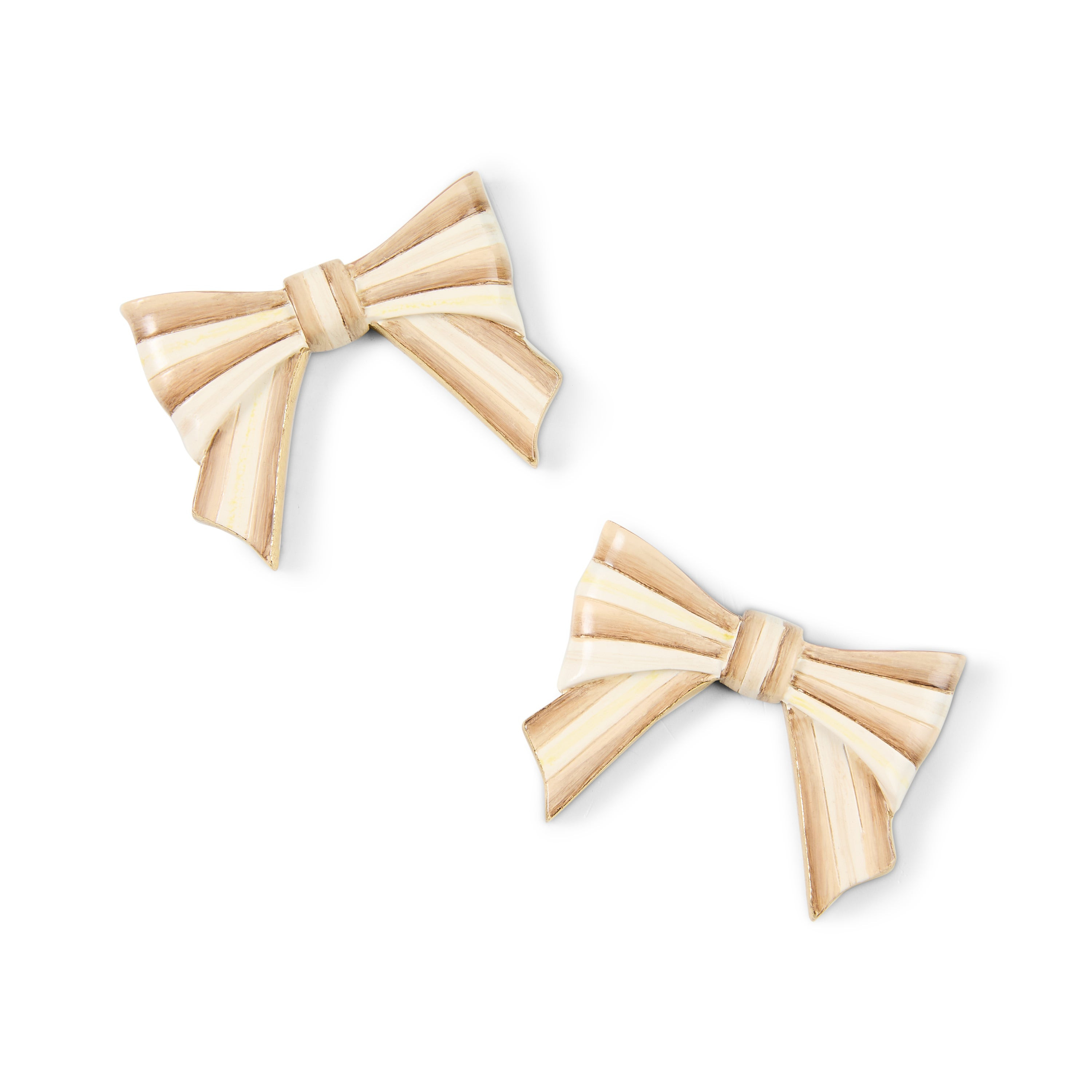 MacKenzie-Childs Mocha Bow Magnets | MacKenzie-Childs