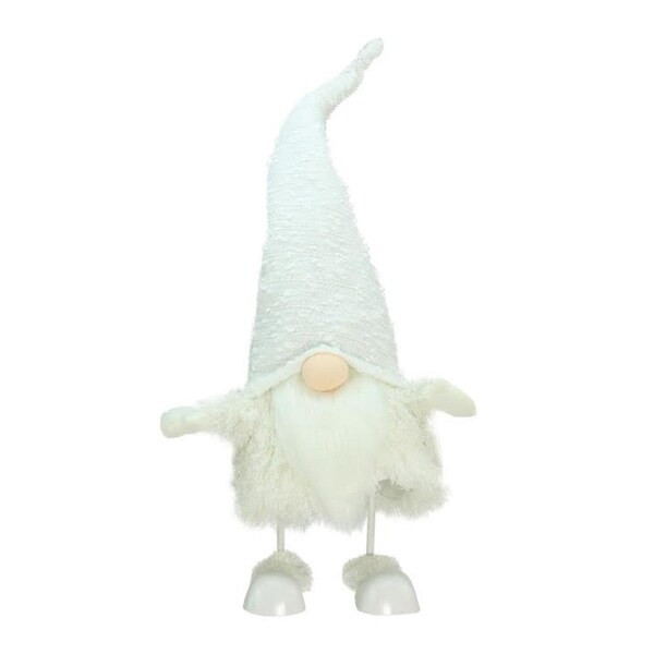 24.5" Pure White "Sparkling Saul" Gnome Christmas Tabletop Decoration | Bed Bath & Beyond