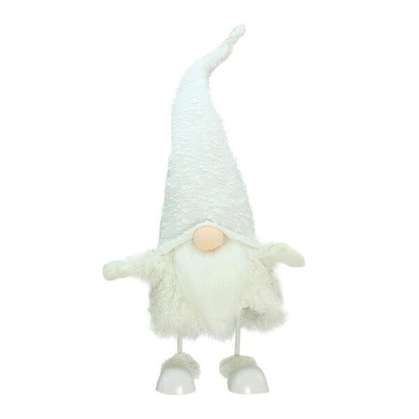 24.5" Pure White "Sparkling Saul" Gnome Christmas Tabletop Decoration | Bed Bath & Beyond