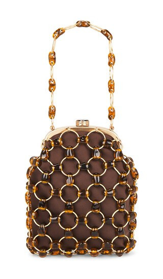 Cult Gaia Brielle Wristlet in Brown. | Revolve Clothing (Global)