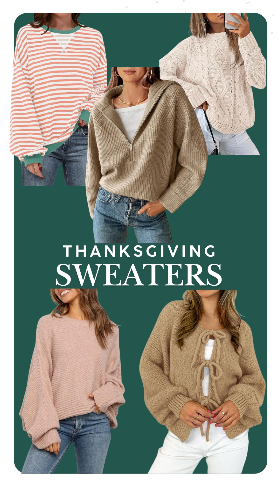 Some cozy and comfortable sweaters for all of your holiday festivities! And some of them are on sale! 

#LTKHoliday #LTKWorkwear #LTKSeasonal