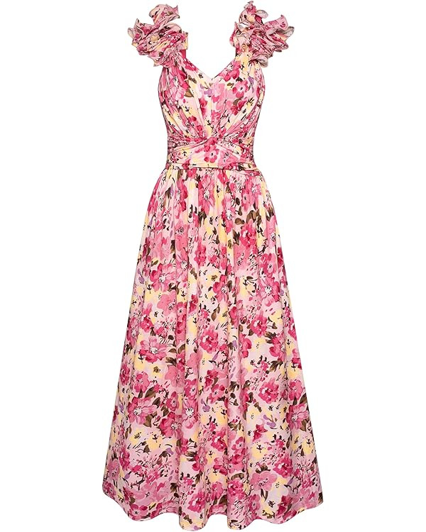 GRACE KARIN 2026 Women's Spring Floral Dress, Summer Fomal Wedding Guest Dresses, Casual Maxi Sun... | Amazon (US)