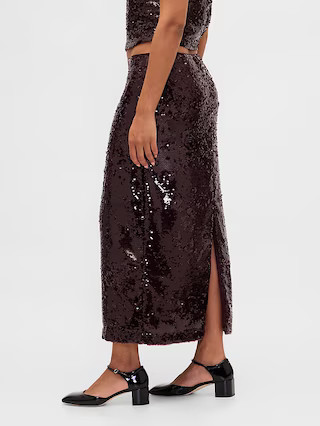Sequin Maxi Skirt | Gap (US)