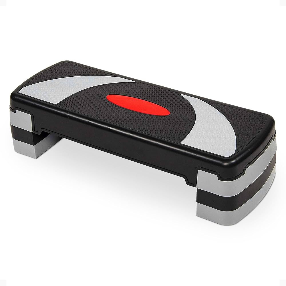 BalanceFrom Aerobic Step Platform Trainer with Adjustable 3-Level Risers, 400 Pound Weight Capaci... | Amazon (US)