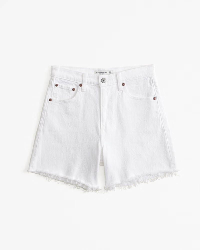 Women's High Rise Dad Short | Women's Bottoms | Abercrombie.com | Abercrombie & Fitch (US)