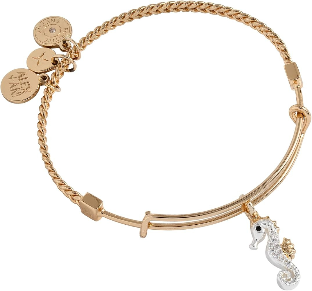Alex and Ani Textured Goldfish Charm Bangle | Amazon (US)
