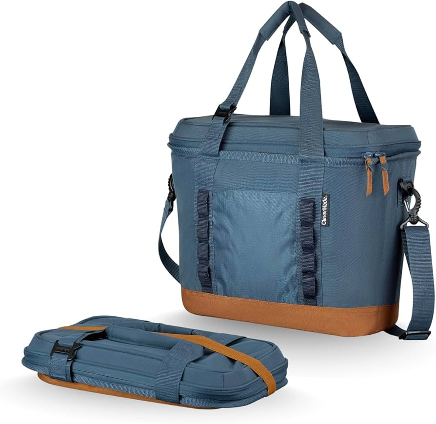 CleverMade Pacifica Collapsible Cooler Bag \u2013 Medium Portable Cooler Bag for Travel, Foldable... | Amazon (US)