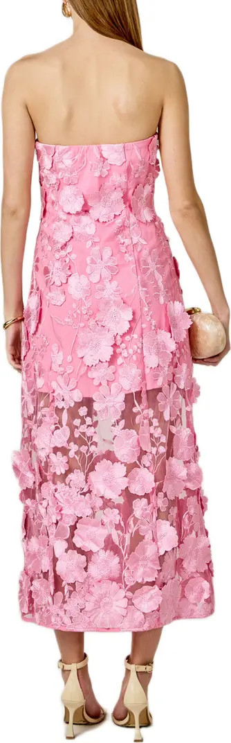 Floral Embroidery Strapless Dress | Nordstrom