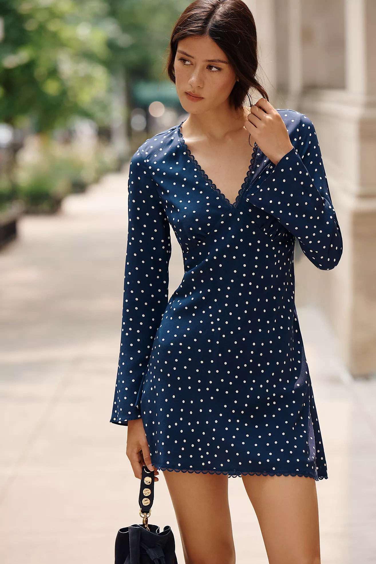 By Anthropologie 100% Silk Mini Dress | Anthropologie (US)