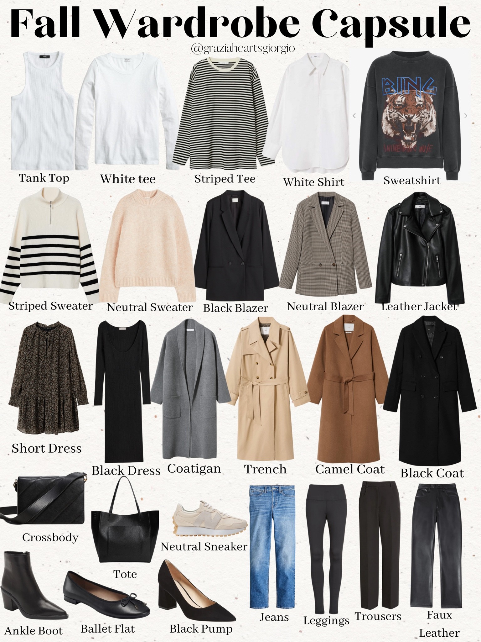 Fall Wardrobe Capsule - Part 1
.
.
#fallcapsule #wardrobecapsule #capsulewardrobe #fallstaples #falloutfits #fallwardrobe #outfitideas 

#LTKSeasonal #LTKstyletip #LTKunder100
