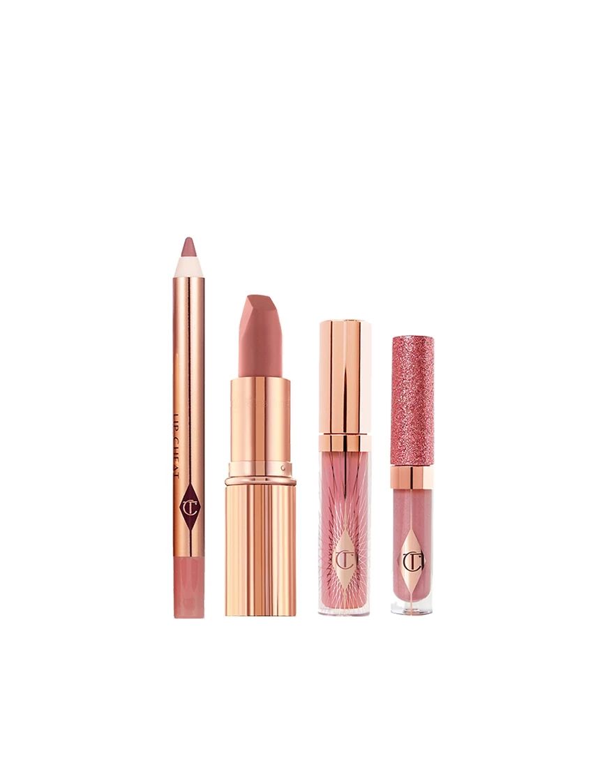 Set de labiales Pillow Talk Lip Secrets de Charlotte Tilbury (valorado en 52 £)-Rosa | ASOS (Global)