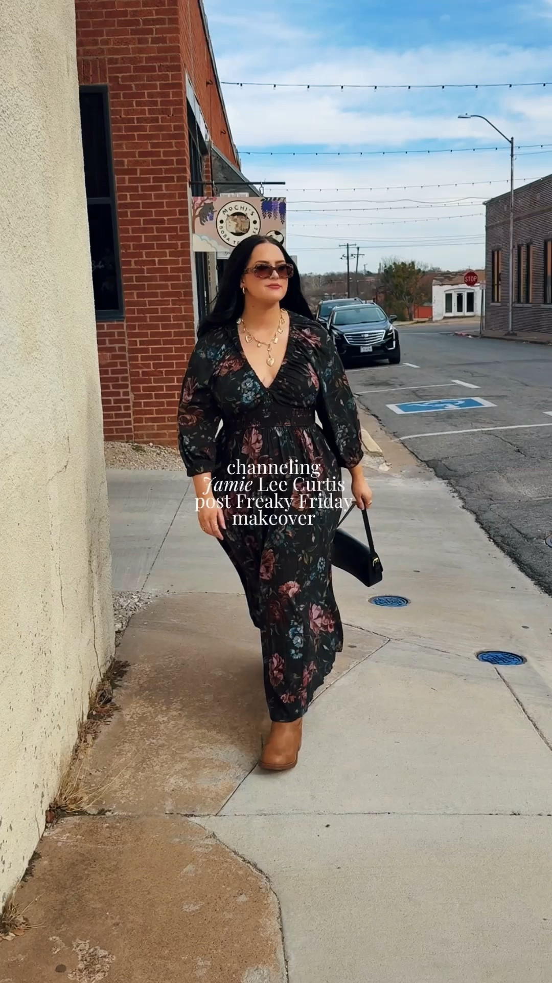 Check the size chart on the boots to get your perfect size. I sized down in this dress and it fits amazing! Wearing size 0/L, comes in sizes M-6X

#LTKootd #LTKSaleAlert #LTKPlusSize