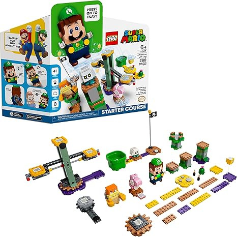 LEGO Super Mario Adventures with Luigi Starter Course 71387 Building Kit; Collectible Toy Playset... | Amazon (US)