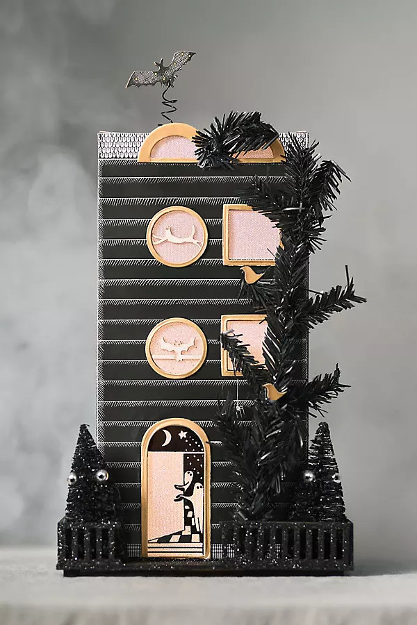 Florence Balducci Black Cat Light-Up Paper House | Anthropologie (US)