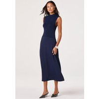 ASTR the Label | High Neck Tie-Back Midi Dress in Navy | Size M | ASTR The Label (US)
