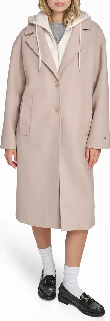 Topcoat with Removable Hooded Bib | Nordstrom
