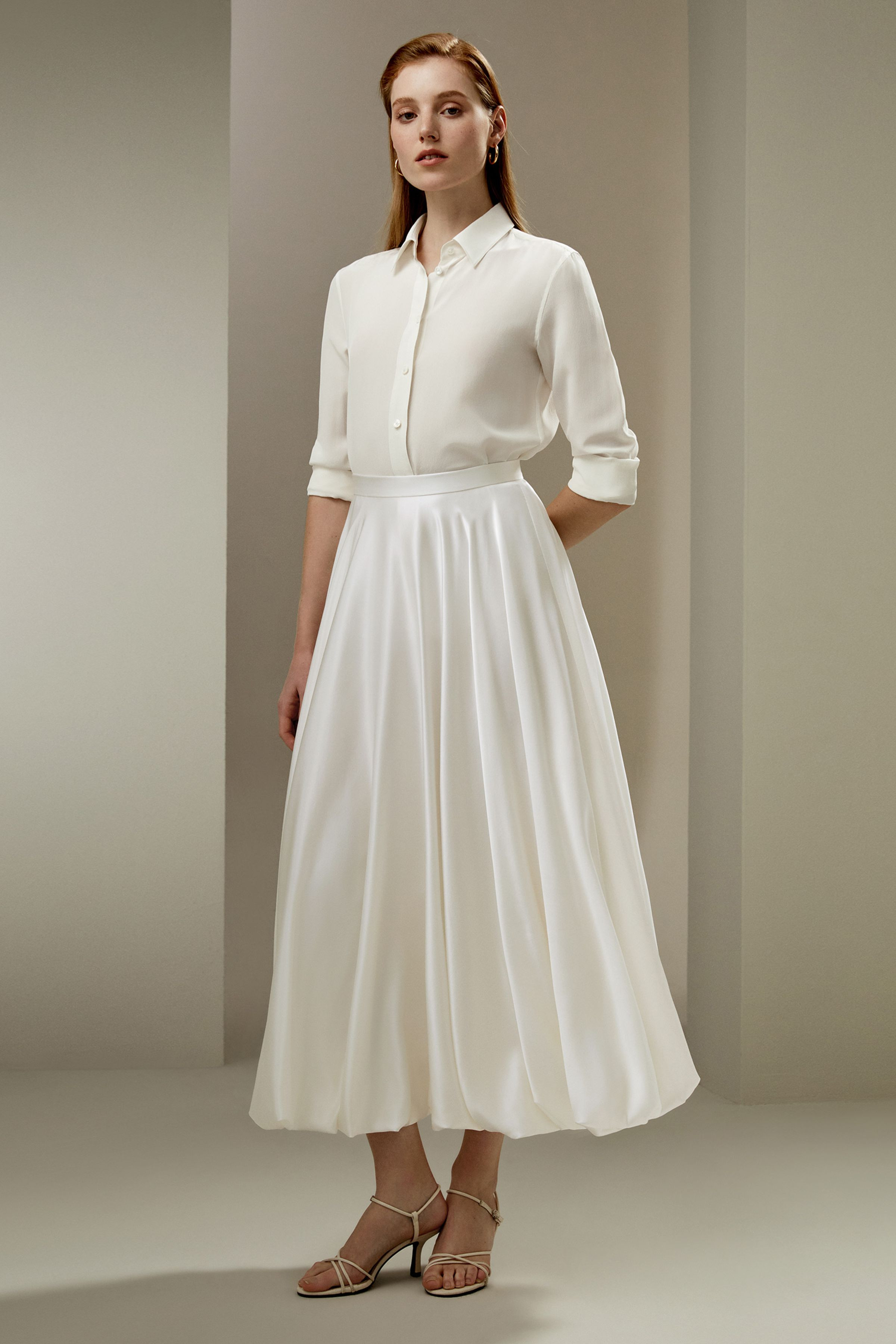 LILYSILK X LYDIA MILLEN Snowdrop Skirt | LilySilk