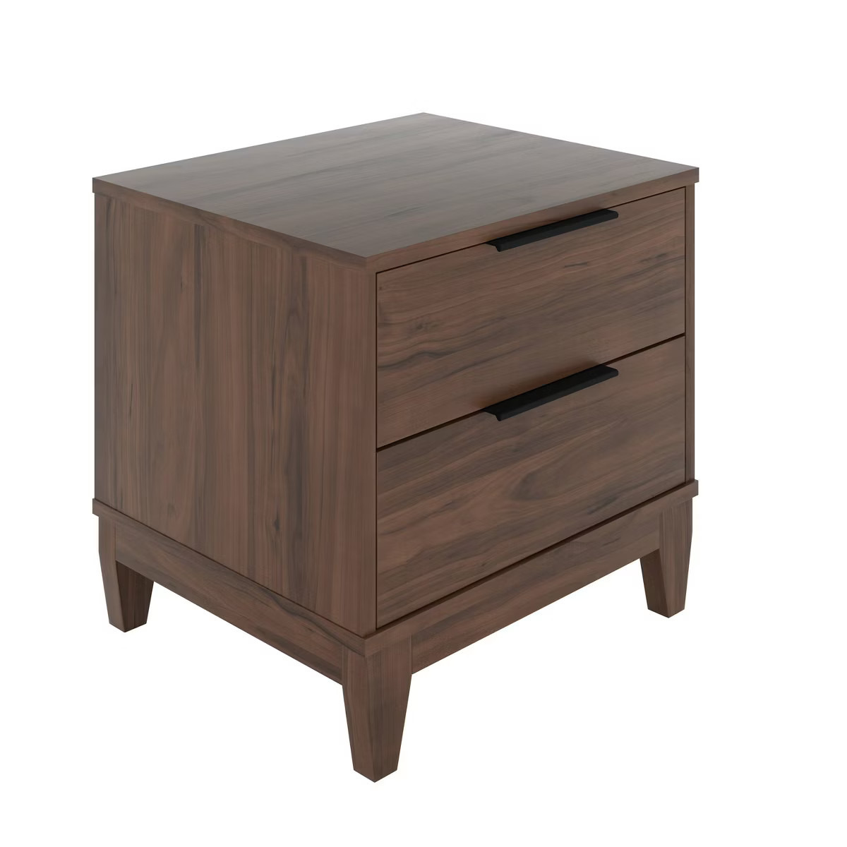 Mackay 2 Drawer Easy Glide Modern Nightstand Walnut - Boyd Sleep Eco Dream: Farmhouse Style, MDF,... | Target