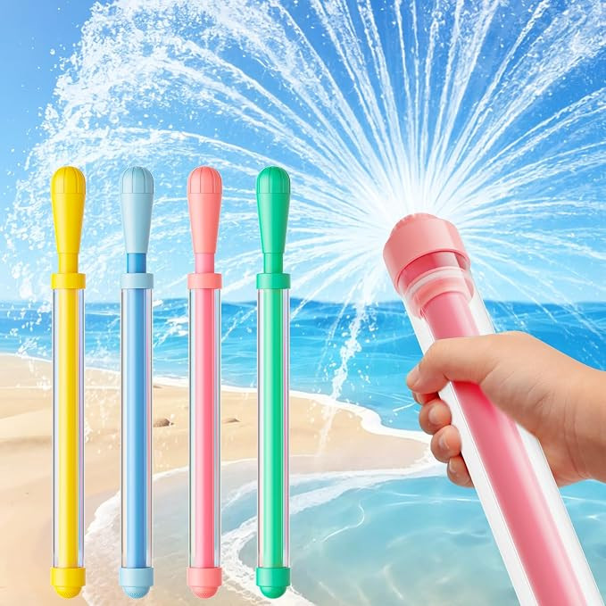 4 Pack Fireworks Water Blaster Squirt Guns for Kids & Adults, Bulk Water Shooters for Summer Pool... | Amazon (US)