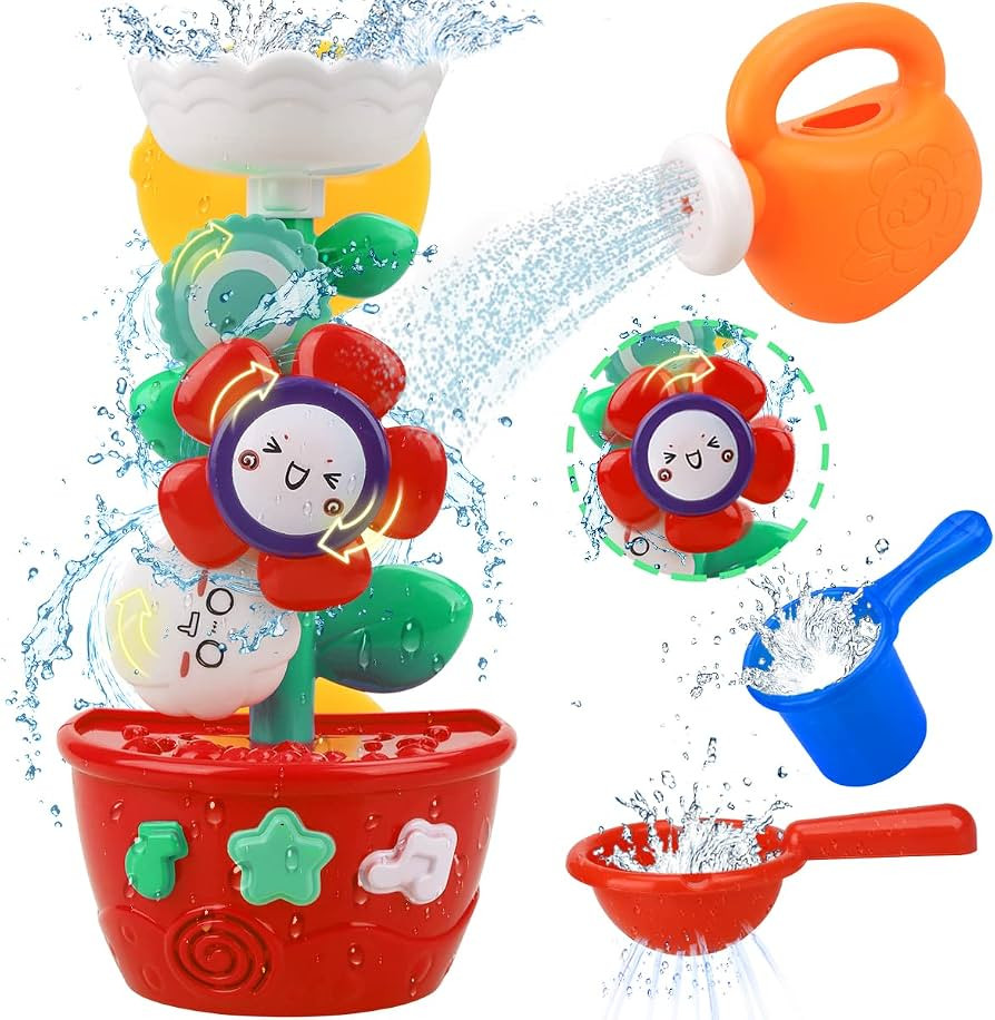 Girl Bath Toys for Kids 1-3 Bathtub Toys for Toddlers Water Tub Toys for Babies 1 2 3 Year Old Gi... | Amazon (US)