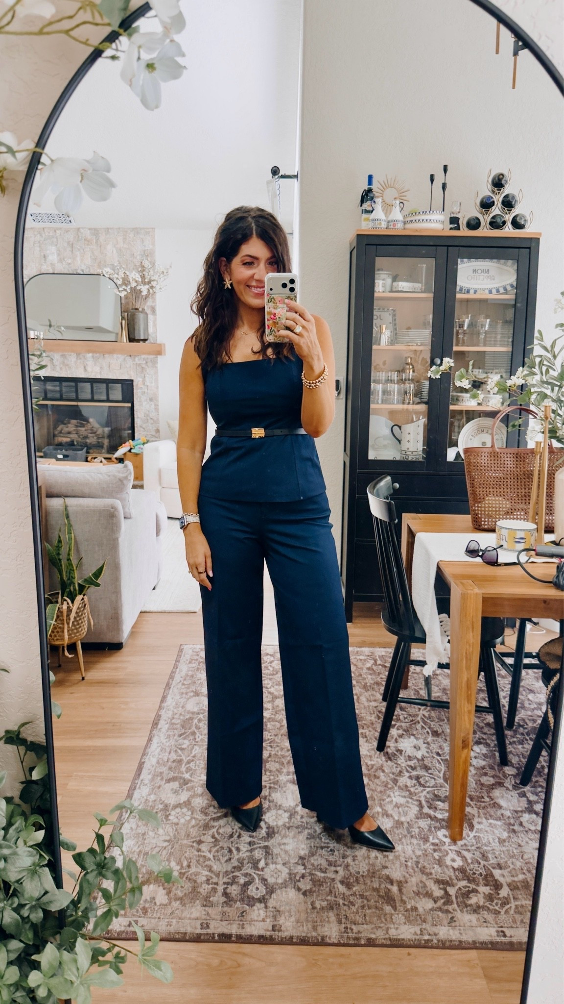 Work outfit of the day
In a medium peplum vest top
30 long curvy in pants

#LTKWorkwear #LTKTall #LTKMidsize