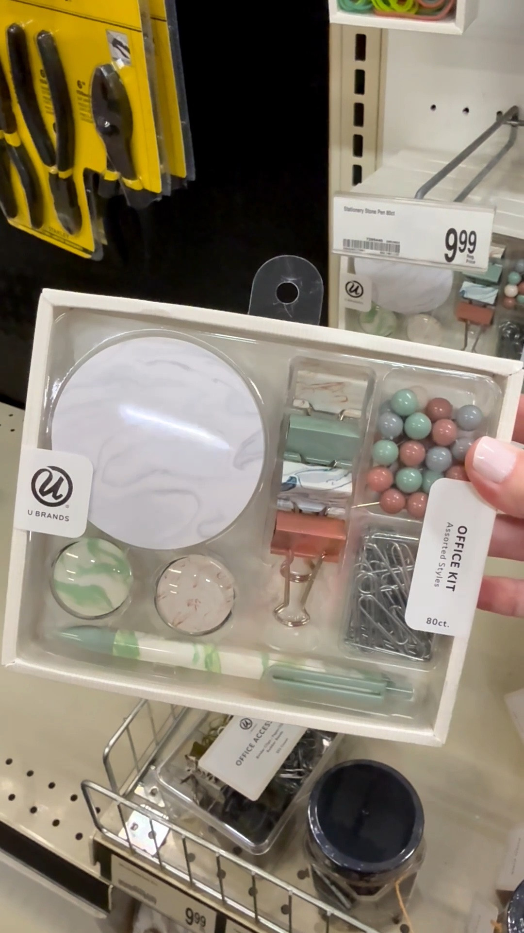 This is a cute set for office, home, or school in mint green, dusty rose, and cream colors. Includes binder clips, paper clips, push pins, magnets, pen, and sticky notes. 📍📎🖊️🔖

#schoolsupplies #officesupplies #collegeessentials #cuteclips #binderclips #classroomsupplies #gelpen #collegedormmusthaves #teachersupplies

#LTKHome #LTKU