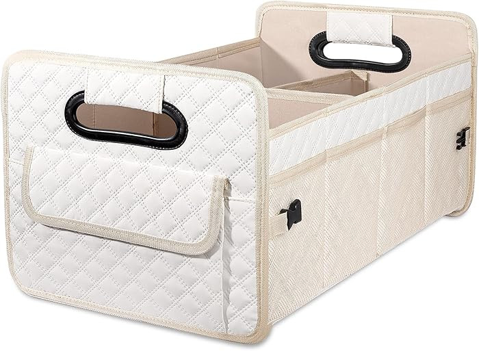 Car Trunk Organizer for SUV, Car Storage Organizer Collapsible Multi Compartment Container Box Ad... | Amazon (US)