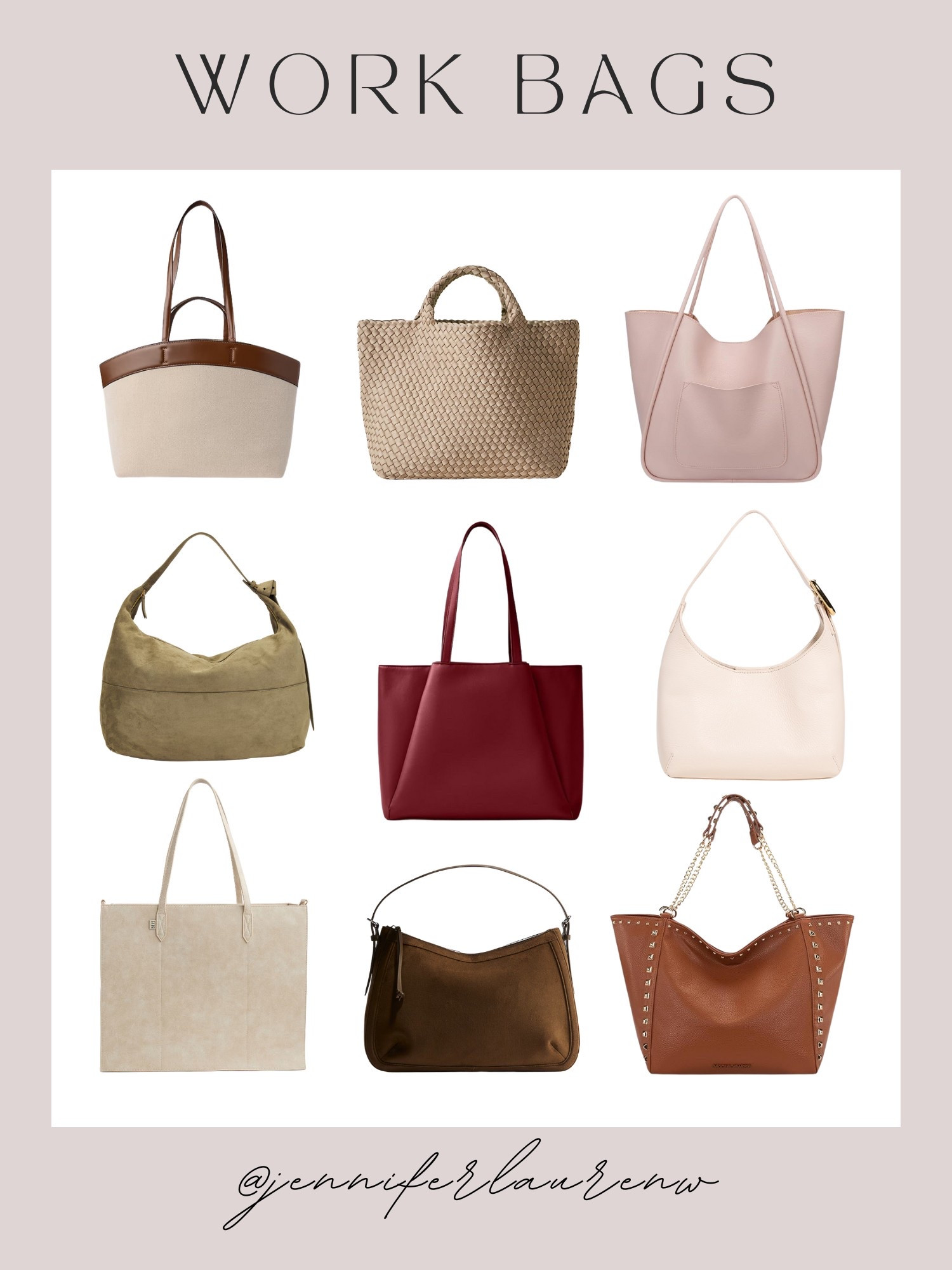 Workday, but make it chic 💼✨ These stylish work bags are the perfect mix of professional and fashionable. Ready to elevate your 9-to-5 look? #WorkBagGoals #LTKWorkStyle #ChicWorkBags #ProfessionalFashion #WorkStyleInspo #StylishWorkBags #OfficeChic #LTKFinds #WorkWardrobeEssentials #FashionAtWork



#LTKStyleTip #LTKWorkwear #LTKItBag