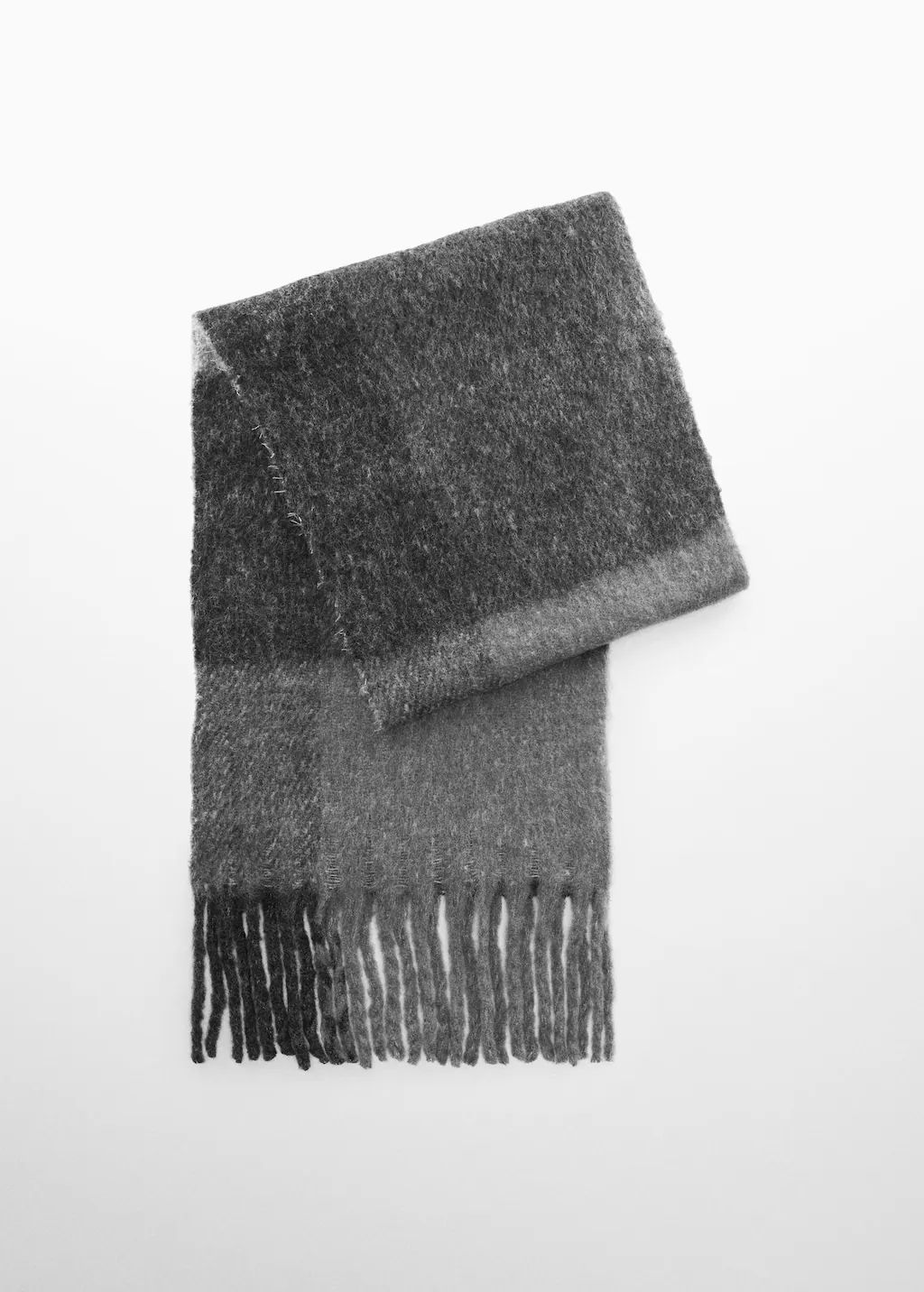 Woollen check scarf | MANGO (UK)