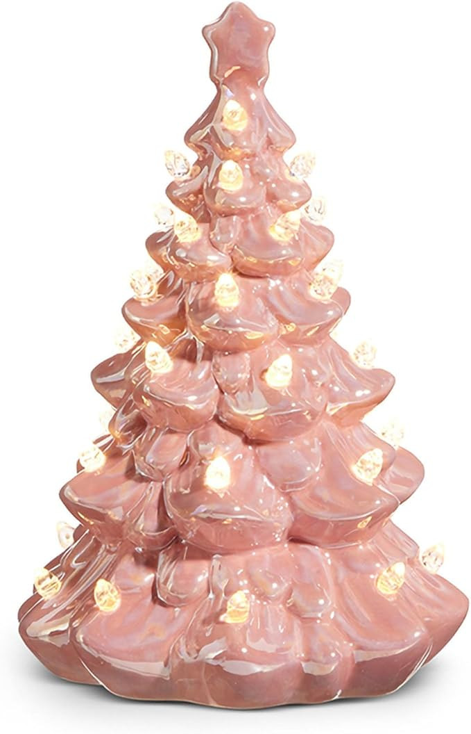 Raz Imports Lighted Pink Vintage Tree, 8-inch Height, Tabletop, Home Décor | Amazon (US)