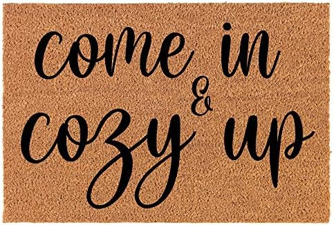 Welcome Doormat Coco Coir Door Mat Come in and Cozy Up Winter Christmas (30" x 18") | Amazon (US)