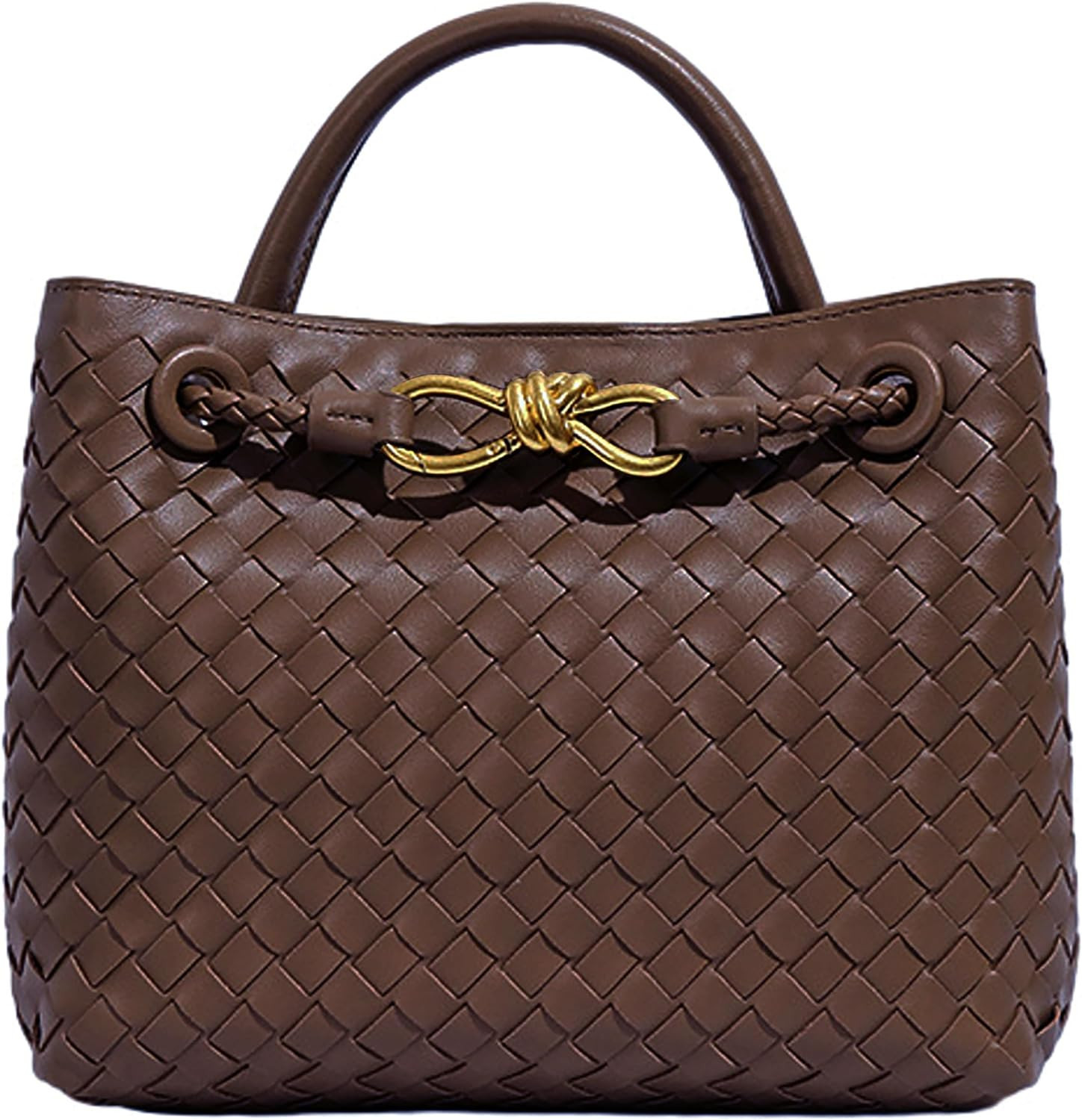 Woven Bags for Women Bowknot Small Tote Hobo Shoulder Crossbody Bags PU Leather Handwoven Satchel... | Amazon (US)